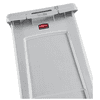 Poubelle Slim Jim sous le comptoir, gris, capacité 87 litres, 560 x 400 x 762 mm
