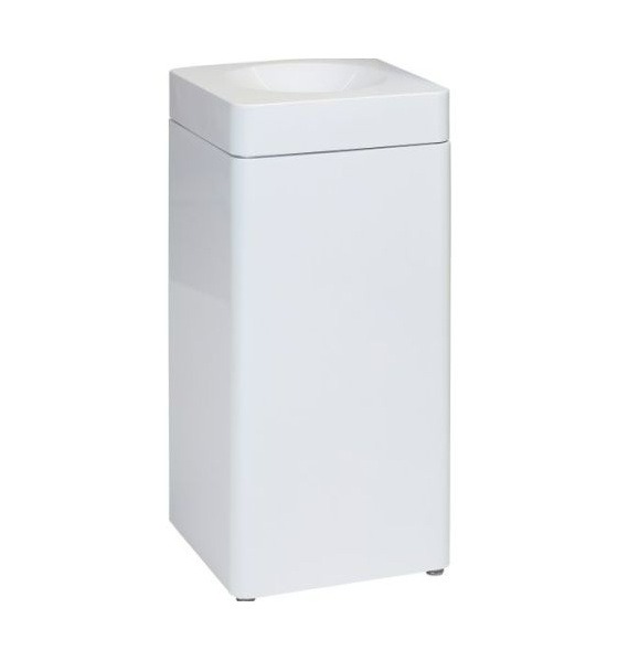 Poubelle carrée auto-extinguible de 51 l, ignifuge, disponible en 2 couleurs