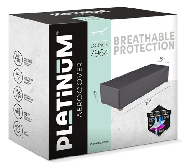 Platinum AeroCover Housse de protection pour chaises longues, L x L x H 2100 x 750 x 400 mm