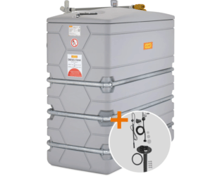 CEMO CUBE Heizöltank 2000 l mit Domdeckel, Outdoor mit Zulassung für die Schweiz