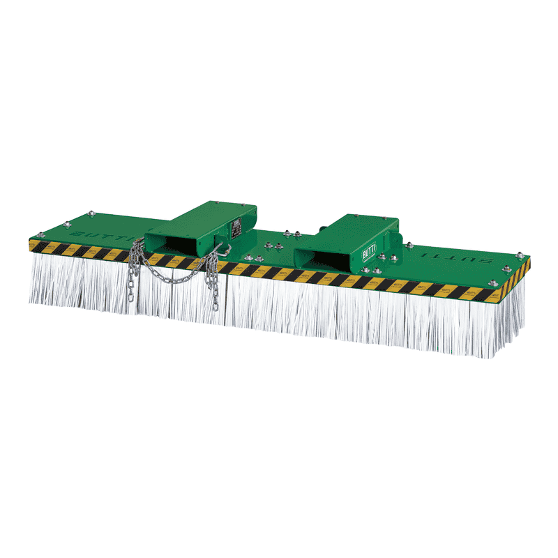 Balai pour chariot élévateur ECO UNIVERSAL BROOM, RAL 6029 vert, en diverses versions