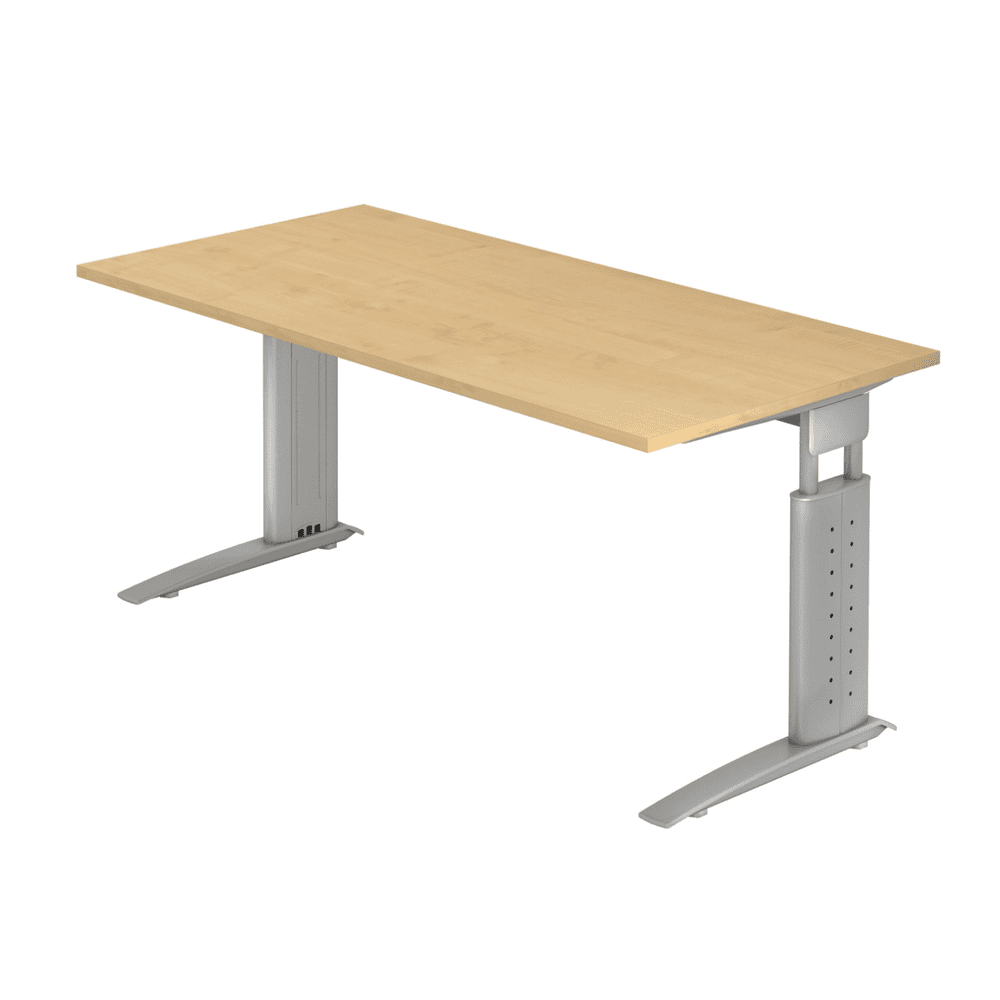 Table de bureau Glarus, réglable en hauteur mécaniquement, en divers modèles
