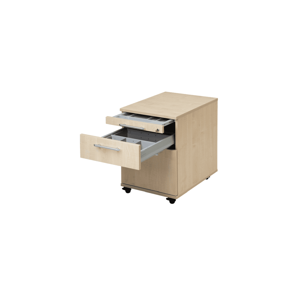 Schubladentrenner für Rollcontainer, 2er-Set in grau