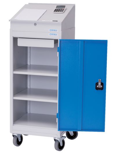 Bedrunka+Hirth Mobiler Flügeltürenschrank, BxT 500 x 500 mm, in 2 Ausführungen