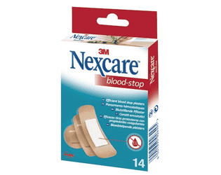 Sérum pharmaceutique Nexcare Blood Stop, assorti, paquet de 14 pièces