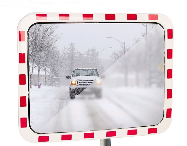 Miroir routier, Type TM-H avec chauffage, en différentes tailles