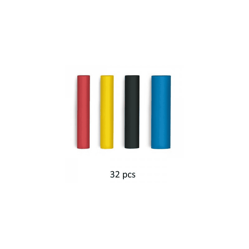 Gaines thermorétractables II, Ø 4.8 - 9.5 mm, 32 pièces