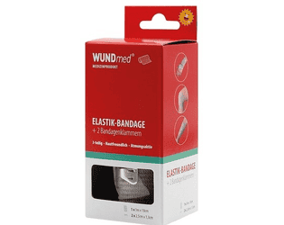 Bandage élastique + 2 pinces, WUNDmed, 04-007, 3 m x 100 mm