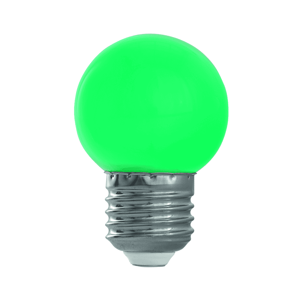 Steffen GardenLine LED Lampen 10er Set farbig (blau, grün, gelb, rot), 1 W, E27, IP20, 45 x 70 mm