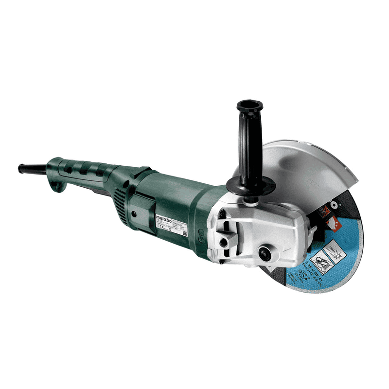 Metabo Winkelschleifer Set WE 2200-230, 2200 Watt, mit Kunststoffkoffer und 2 Diamanttrennscheiben