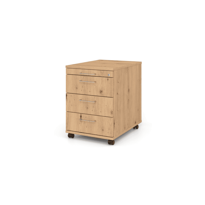 Caisson roulant Zermatt avec 4 tiroirs, fermeture automatique Soft Stopp, en diverses versions