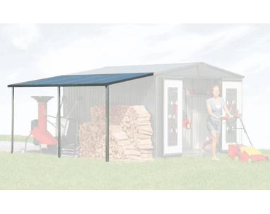 biohort Seitendach zu Gerätehaus Europa 6/7, in 4 Farben, 1500 x 3000 mm