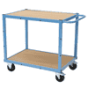 Bedrunka+Hirth Chariot de transport avec 2 x tablettes en bois, capacité de charge 300 kg, 900 x 620 x 860 mm