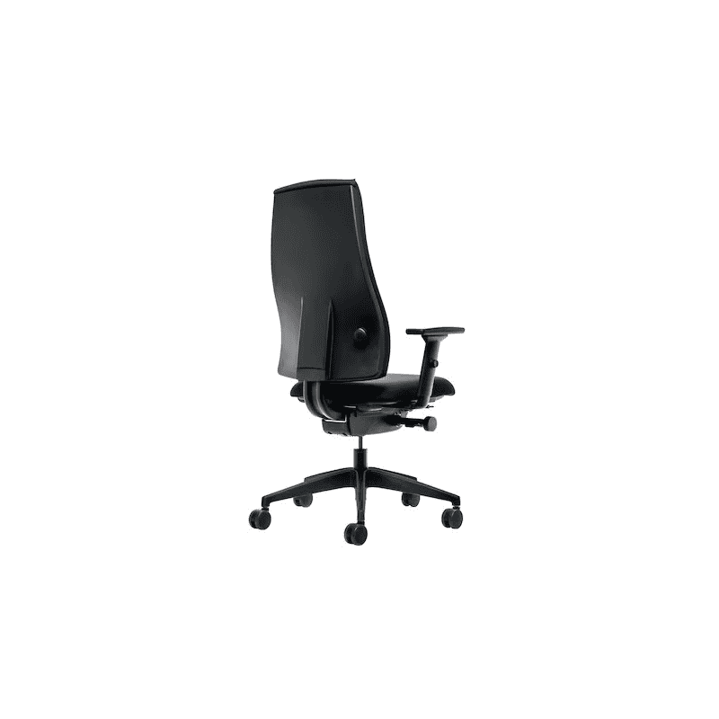 Chaise de bureau Interstuhl avec accoudoirs, mécanisme synchrone, noire, réglable en hauteur