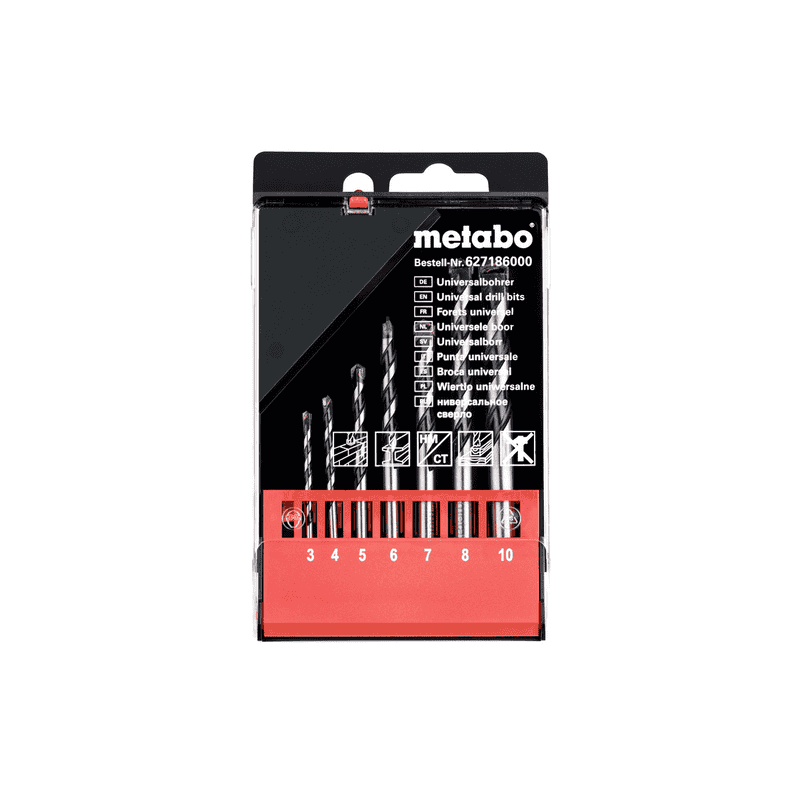 Metabo Universalbohrer-Kassette, 7-teilig