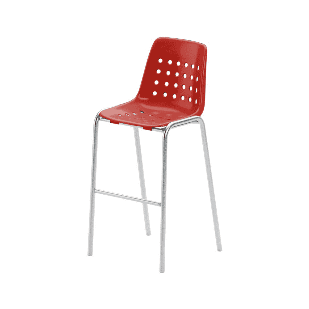 Schaffner Tabouret de bar Bermuda sans accoudoirs, disponible en plusieurs versions