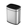 Poubelle OLI CUBE sans couvercle, en acier inoxydable
