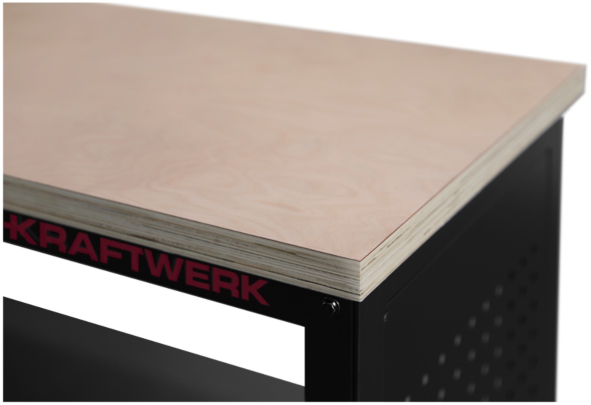 KRAFTWERK MOBILIO MODULAR Werkbank mit Ablageboden, höhenverstellbar, BxTxH 1829 x 610 x 760 mm