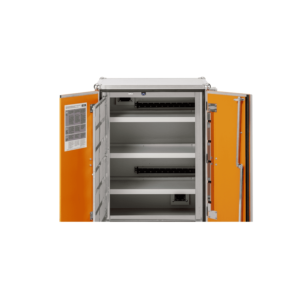 Cemo Armoire de chargement et de stockage de batteries 8/20 Premium LockEX 2.0, avec pieds, en deux versions