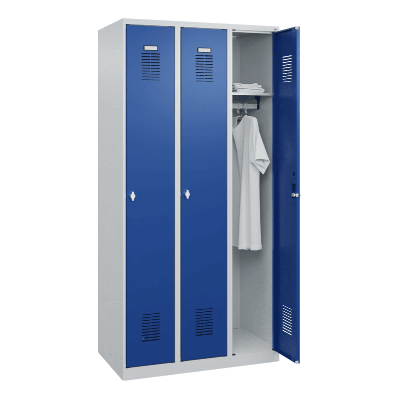 C+P Vestiaire Basis PLUS, en acier, h x l x p 1850 x 900 x 500 mm, en diverses versions