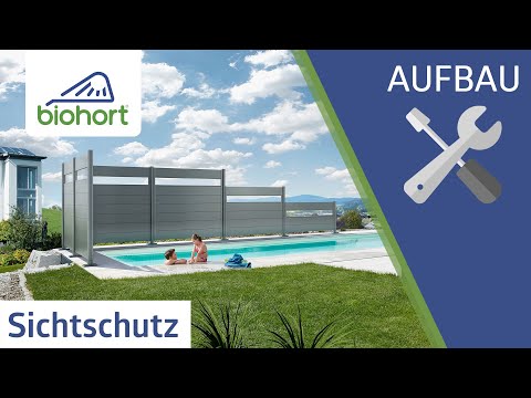 Biohort Sichtschutz - Wandpaneel, in 3 Farben, 4 Grössen, mit und ohne Acrylglas