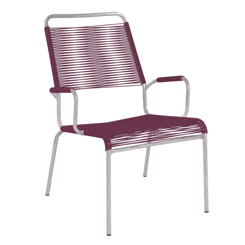 Schaffner Salon Fauteuil spaghetti RIGI avec accoudoirs, en diverses couleurs
