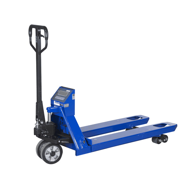 Handhubwagen mit Waage, Tragkraft 2200 kg, Anzeigeschritt 1.0 kg, wahlweise mit Drucker erhältlich