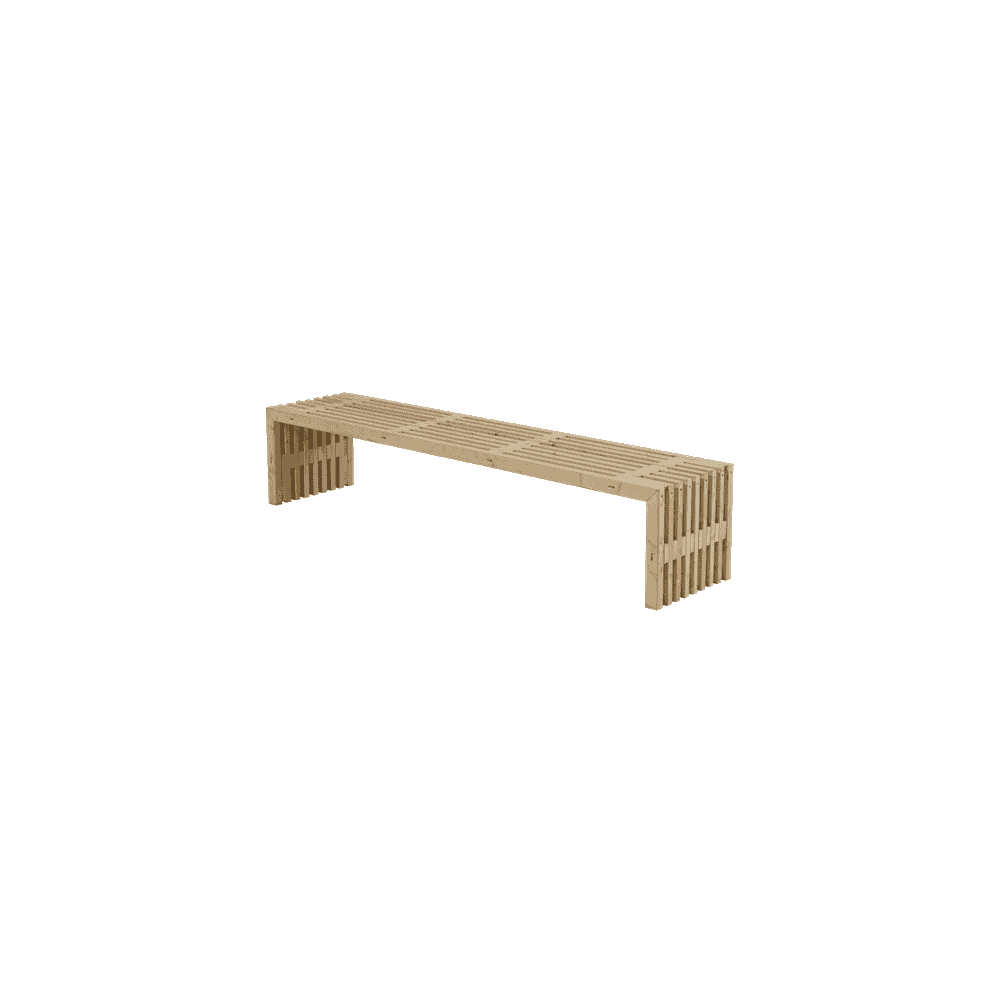 Banc rustique, deux couleurs, deux longueurs, avec ou sans étagère
