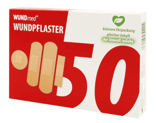 Wundpflaster Grosspackung, WUNDmed, 05-001, Packung mit 50 Stück
