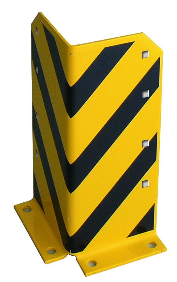 Schulte Rammschutz-Ecke L-Form mit 4 Schraubanker, gelb/schwarz, in 2 Grössen