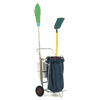 Chariot de nettoyage pour la manipulation pratique des sacs à déchets plastiques - 120 litres