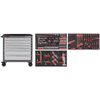 KRAFTWERK BT LINE Werkstattwagen BT900, 7 Schubladen, inkl. Werkzeug, 244-teilig, BxTxH 919 x 474 x 1000 mm