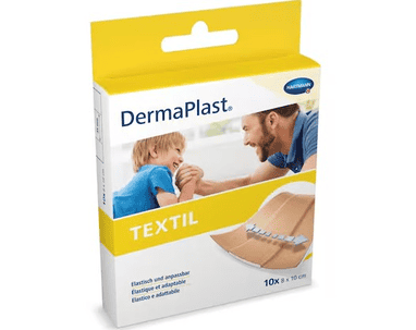 Pansement textile DermaPlast, 80 x 100 mm, couleur chair