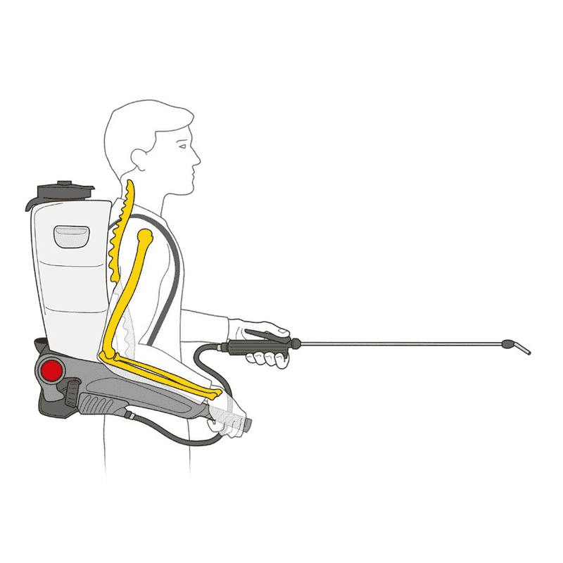 Birchmeier Pulvérisateur à dos RPD 15 PB1 (enfichable), capacité 15 l, pour la désinfection et le nettoyage