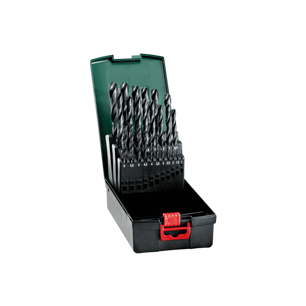 Metabo HSS-Metallbohrer-Kunststoffkassette "SP", HSS-R, 25-teilig
