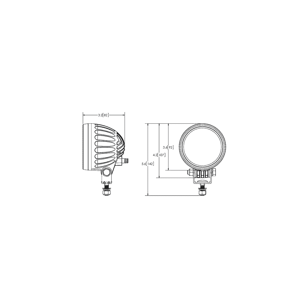Témoin lumineux flèche bleue LED 12-56V