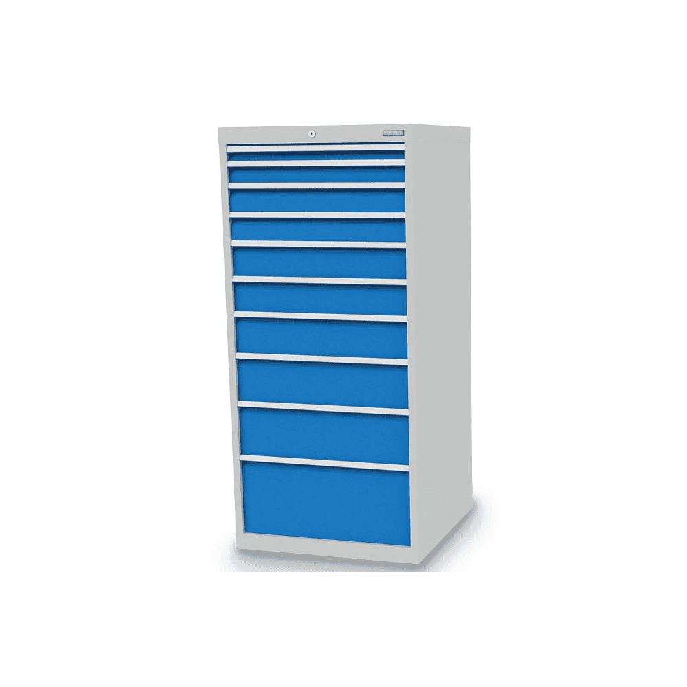 Bedrunka+Hirth Schubladenschrank, Tiefe 736 mm, R 24-24, Schubladenanzahl 10