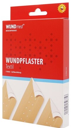 Pansements textiles, WUNDmed, 03-001, 500 mm x 60 mm, paquet de 3 pièces