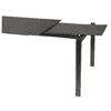 Schaffner Table de jardin LUZERN en fibre de verre extensible, L x L 2200/2800 x 1000 mm, disponible en 3 versions