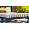 Siesta-table de jardin, bois flottant coleur, 1380 mm