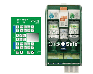 Station murale de premiers secours pour l'industrie alimentaire, Plum 5175, Quicksafe