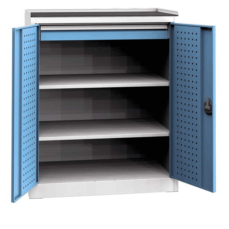 Werkstattschrank universal mit Arbeitsfläche