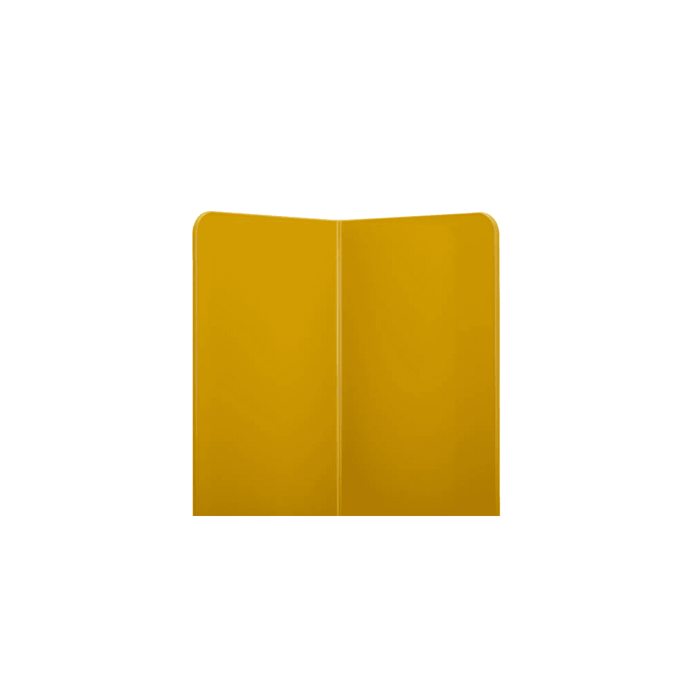 Protection anti-collision profilé en L 800 mm, acier 5 mm, revêtement par poudre jaune/noir, certifié TÜV