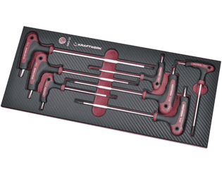 KRAFTWERK PRO-LINE EVA3 ERGOKRAFT TX-T-Griff-Schraubendreher Einlage, 7-teilig