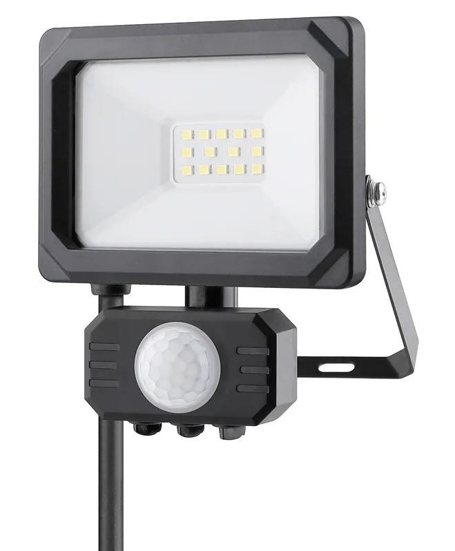 Steffen LED Aussenwandleuchte mit PIR-Bewegungsmelder 120°, schwarz, IP65