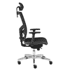 Bürodrehstuhl Lilie mit Netzrücken, stufenlos höhenverstellbar, 500 x 450 mm