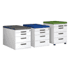 Assise pour conteneur roulant, en diverses versions