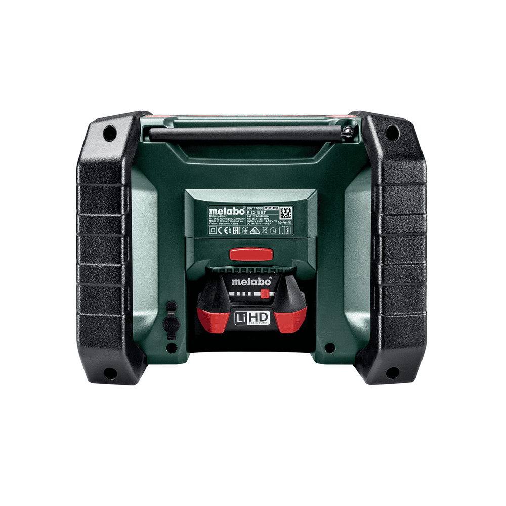 Metabo Akku-Baustellenradio R 12 - 18 DAB+ BT, 12 - 18 V, ohne Akku