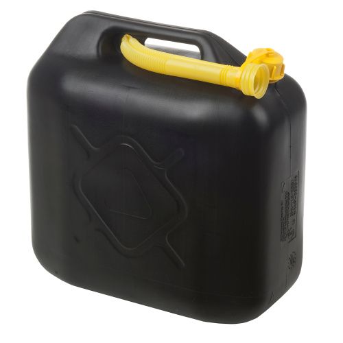 Bidons à carburant en plastique, 10 à 20 litres, noir