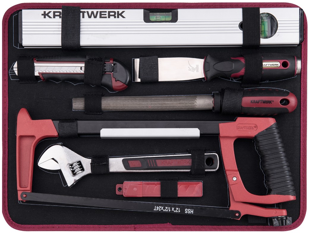 KRAFTWERK PRO LINE Werkzeugkoffer P300, ABS, 1/4" + 3/8", inkl. Werkzeug, 186-teilig